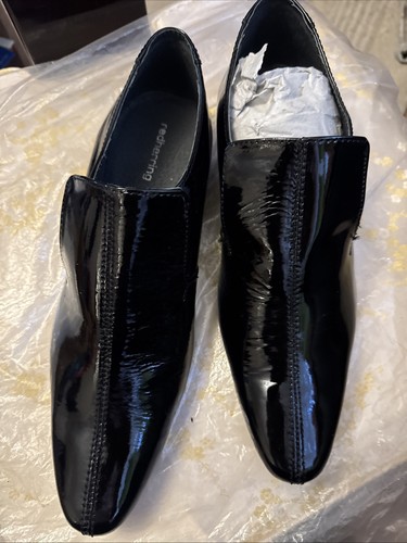 Men black patent leather - men's,