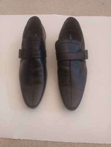 Mens black pointy buckle - mens, shoes