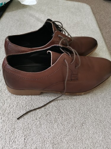 Mens leather brown casual - leather,