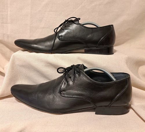 Red herring mens black leather - herring,